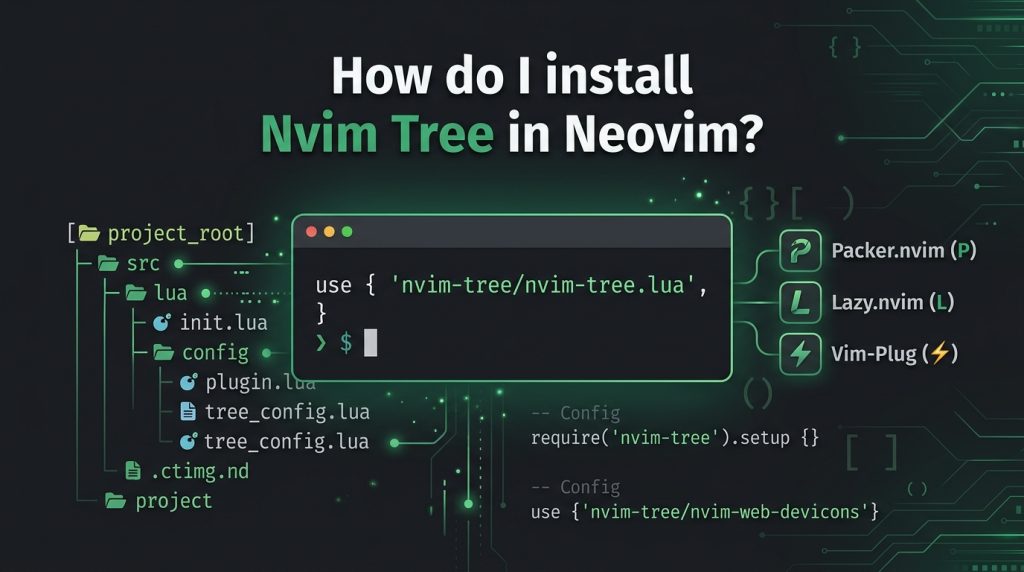 How do I open Nvim Tree in Neovim
