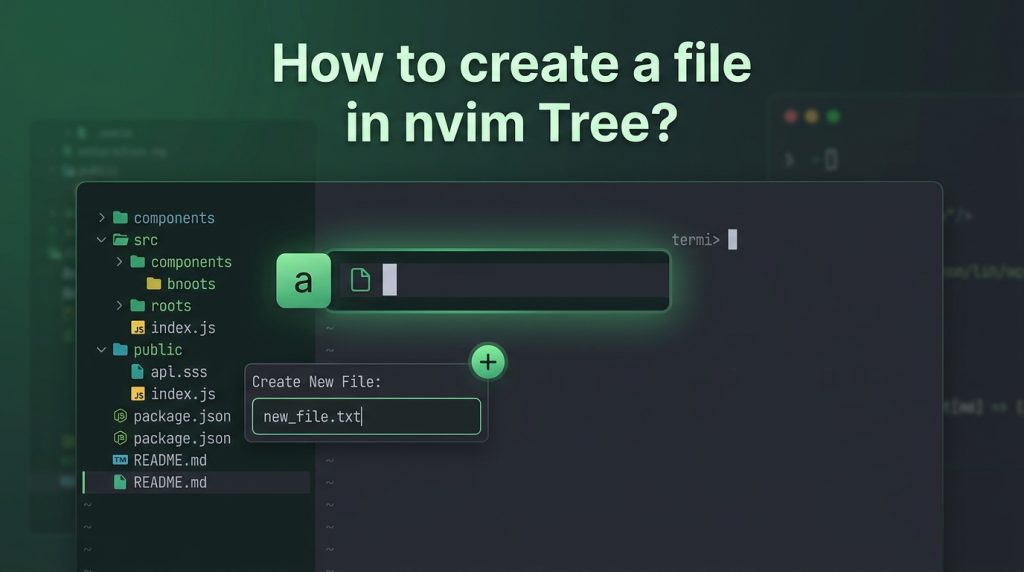 How to create a file in nvim Tree