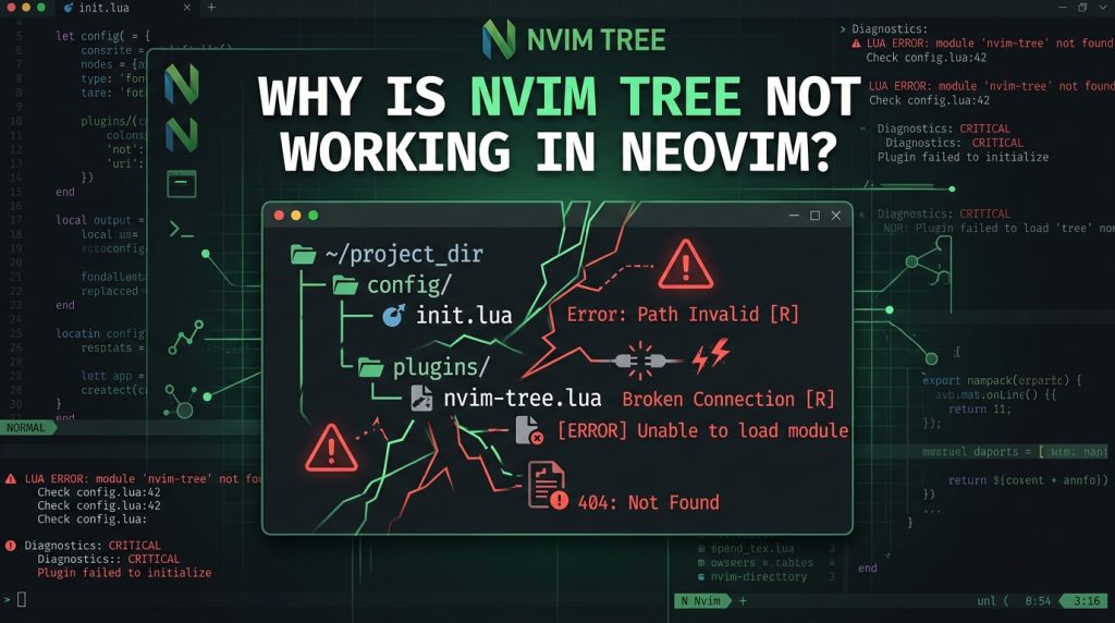 Why is Nvim Tree not working in Neovim